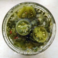 Nostalgia for Absent Loved Ones & Italian Pickled Green Tomatoes